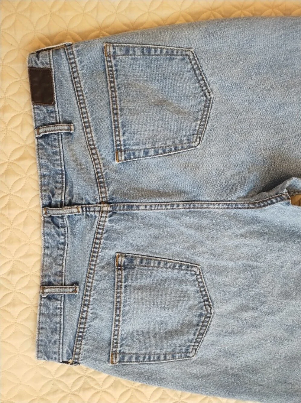 Lands End 90s Vintage Relaxed Fit Jeans Light Wash